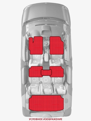 ЭВА коврики «Queen Lux» комплект для Volkswagen e-Golf
